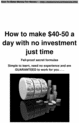 Thumbnail How to make $40-50 a day with no investment just time