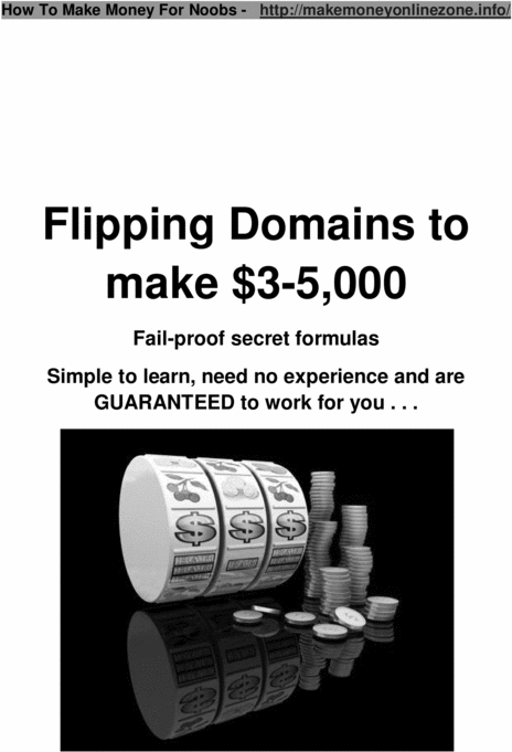 Product picture Flipping Domains to make $3-5,000