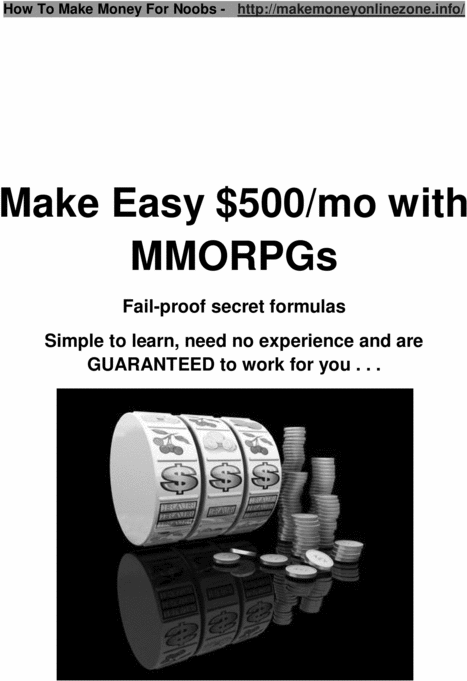 Product picture Make Easy $500/mo with MMORPGs